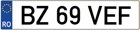 Trailer License Plate